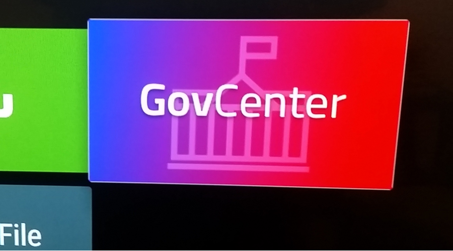 screenshot of the GovCenter application